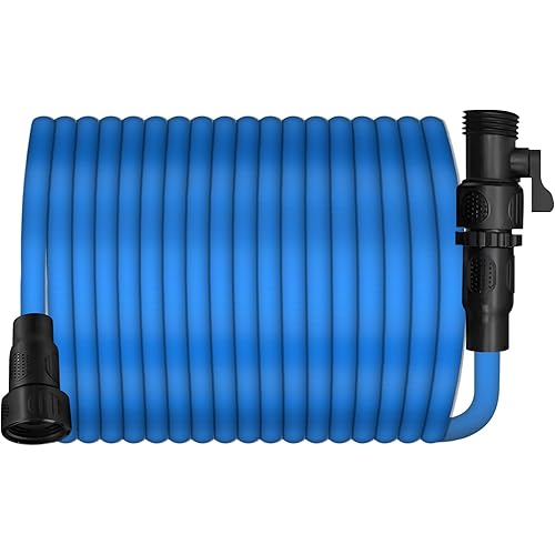 Garden Hose, 75FT Water Hose, Elastic Garden Hose with 3/4" Fittings, Triple-layer Core, Water Hose Useful House Gifts for Outdoor Lawn Car Watering Plants