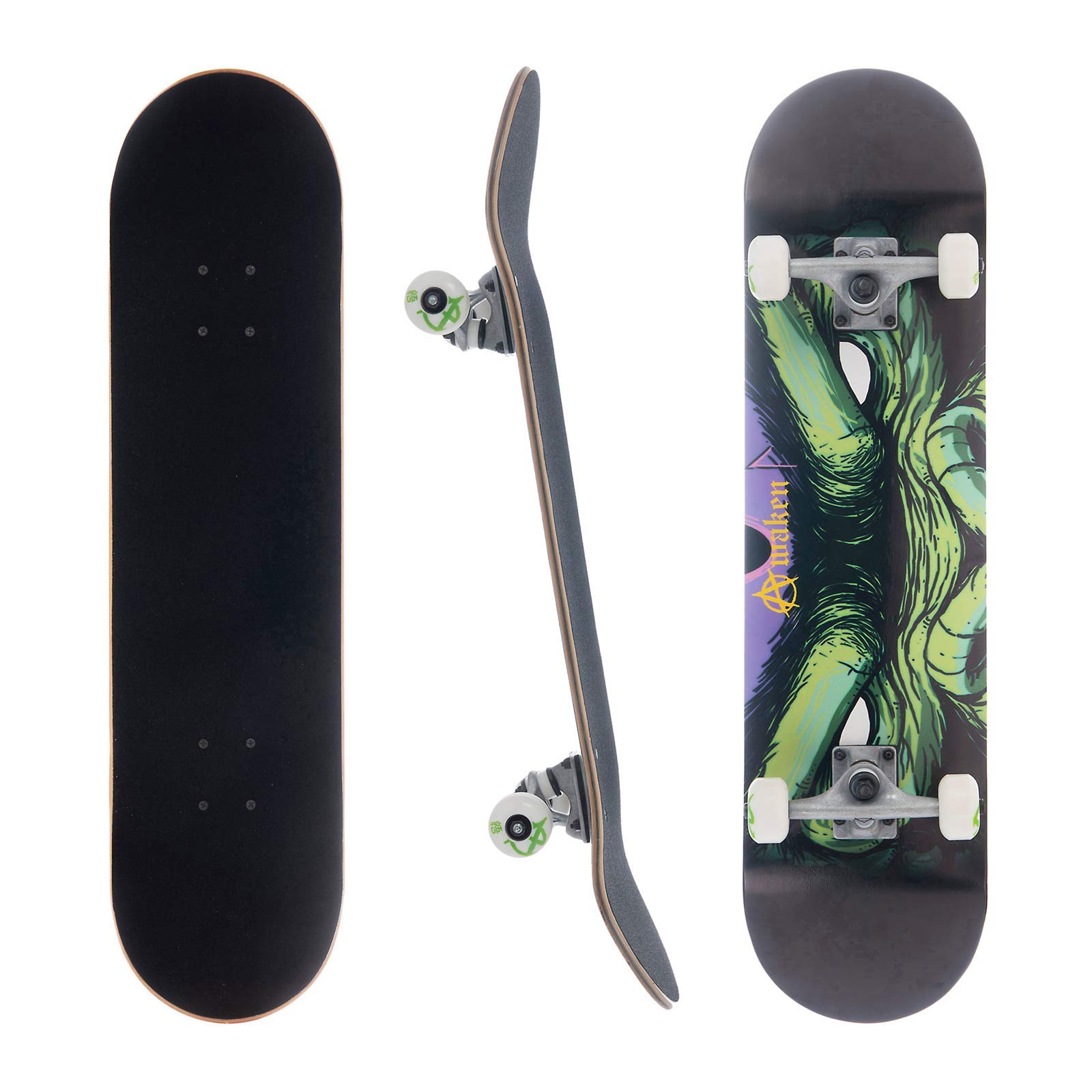 Awaken Canadian Maple Checkered Bottom Skateboard
