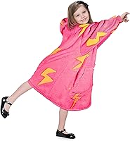 Vista 13 de Solaris Manta Ponible con Capucha de Unicornio Rosa para Niños - Regalo Cálido y Suave, Sudadera Pullover de Forro Polar Sherpa Acogedora de Gran