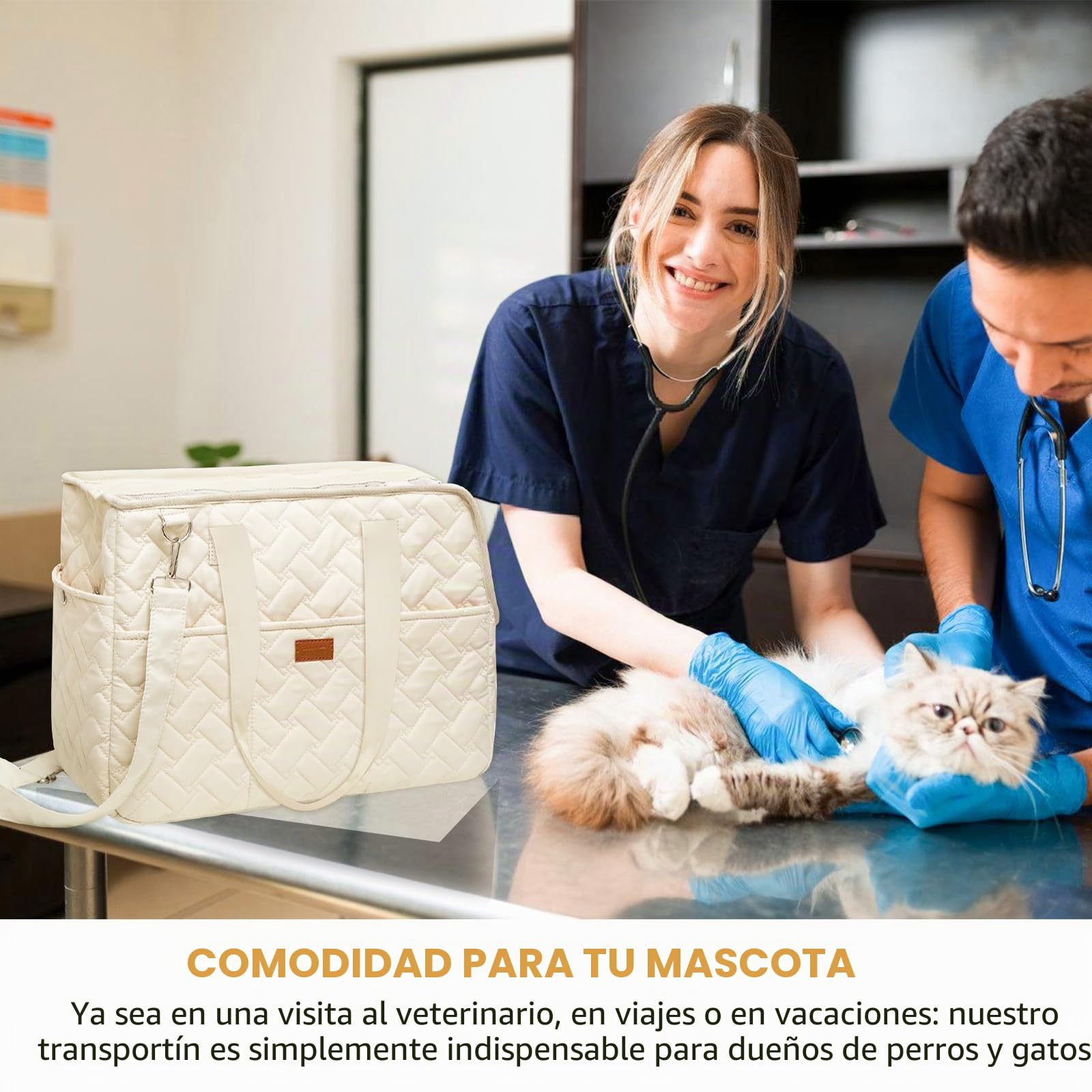 Bolsa de transporte para perros de hasta 5 kg – Bolsa para perros pequeños y gatos, plegable, transpirable, con cinturón de seguridad, bolsillos, bolsa de transporte, ideal para exteriores, viajes