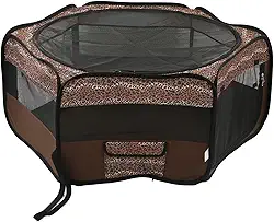 Cercadinho para animais pequenos, tenda dobrável e respirável para pequenos animais de estimação, cercadinho portátil para cães com bolsa de transporte, cercadinhos para gatos