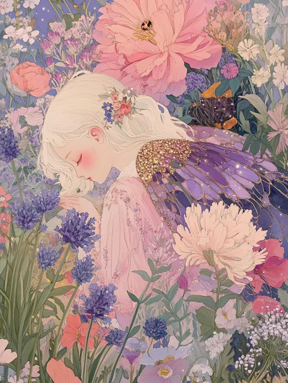 Rqwybcaxn Bead Cross Stitch Kits Fairy Tale Elf 40x50cm