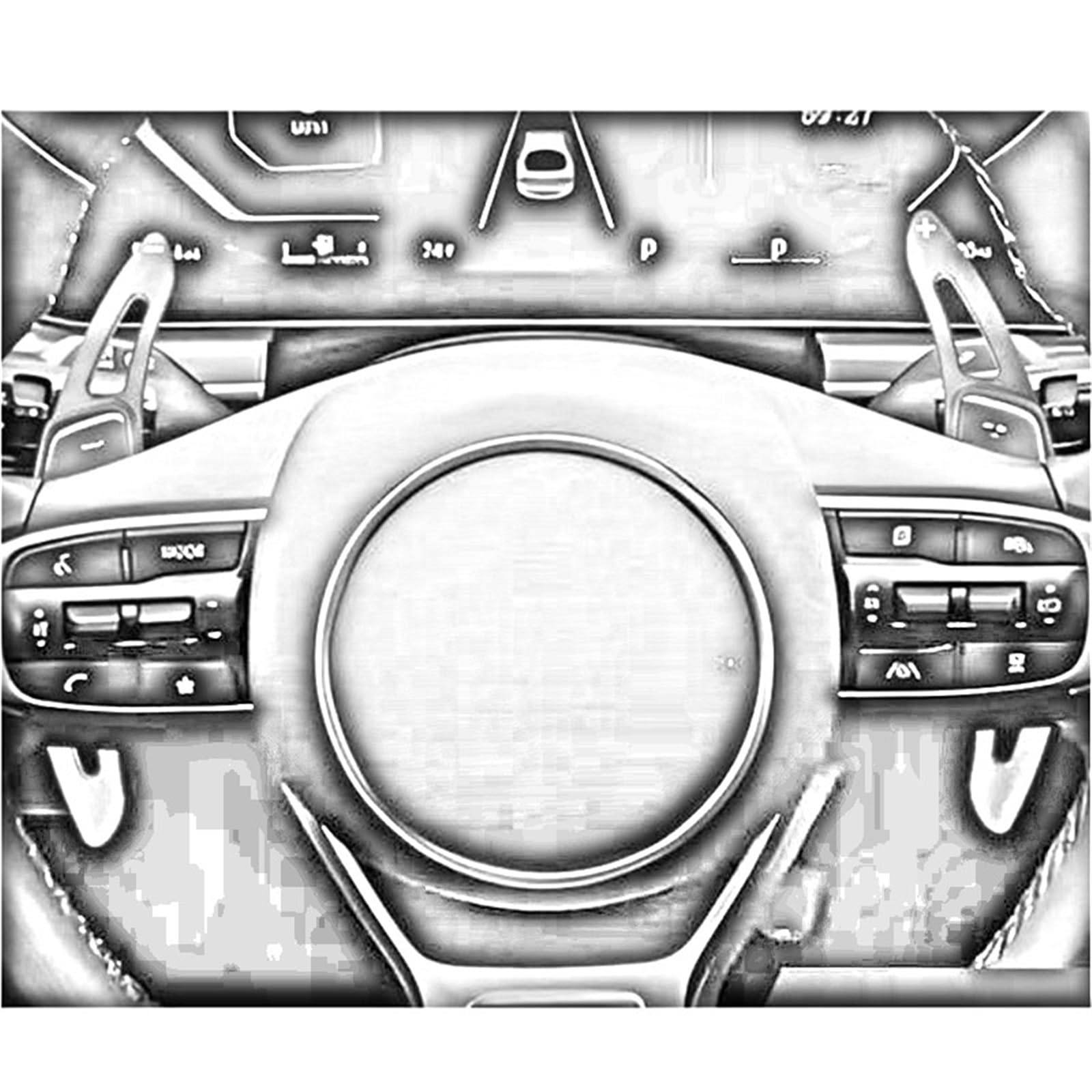 Volante Paddle Compatibile Con Kia Per Sportage 2022 2003 2004 2025 2pcs Auto Volante Del Cambio Paddle Estensione Comandi Parti Di Ricambio