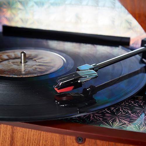 Miniatura 9 de Arkrocket Jukebox reproductor de discos de vinilo de tamaño completo Bluetooth USB SD Reproductor de CD Radio, tocadiscos retro, Jukebox clásico