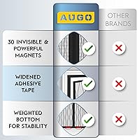Vista 4 de AUGO Pantalla de Puerta de Garaje con Cierre Magnético – Puertas Mosquitero de Garaje para Garaje de 1 Auto Desplegable – Malla de Puerta Mosquitero