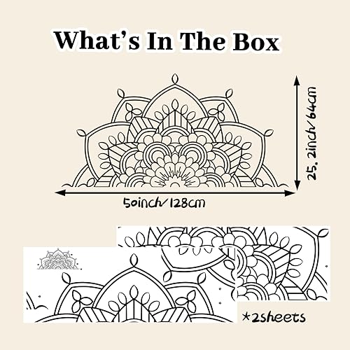 Miniatura 3 de Calcomanía de pared con diseño de mandala para dormitorio, decoración de pared, vinilo extraíble, para meditación, yoga, estudio, sala de arte,