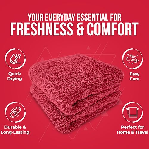 Miniatura 273 de DAN RIVER Juego de 4 toallas de baño, 27 x 54 pulgadas, 100% algodón, más grandes y ligeras, de secado rápido, súper suaves y absorbentes, toallas