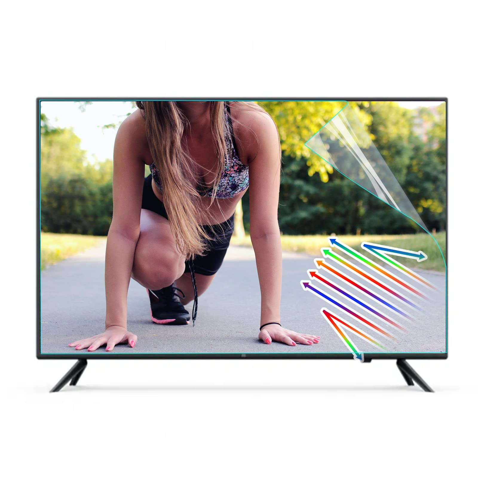 AntiBlue Light Filter Anti Glare Screen Protector Panel Relieve Eye Strain fits LCD/TV and PC