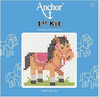 Anchor 3690000@21 Kreuzstichpackung: 1. Kit: Pony, 100% Baumwolle, Multi, 10x10cm