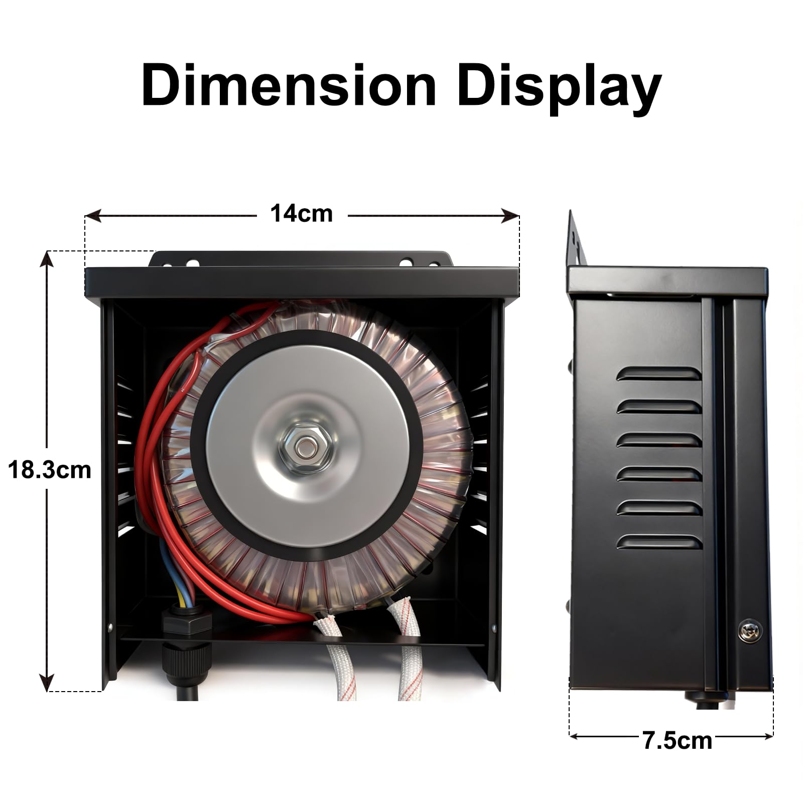 300W Transformator, AC 220V auf AC 12V, Wasserdichter Transformator mit Stecker, Geeignet für LED Poolbeleuchtung, PAR56, Halogenlampen