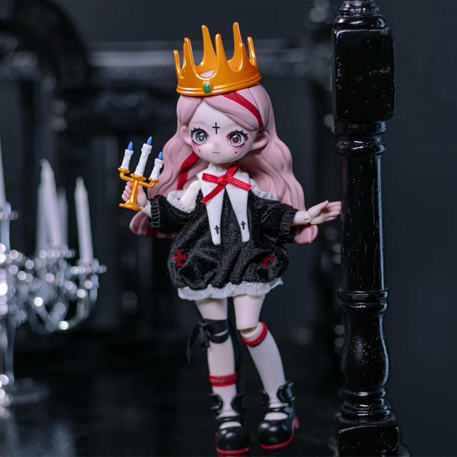 CALEMBOU BJD Blind Box, 1/12 Cute Nyssa Strange Nightmare Series BJD Doll, 5.5 Inches Collectable Action Figure for Birthday Gifts (Nyssa Strange Nightmare 1pc)
