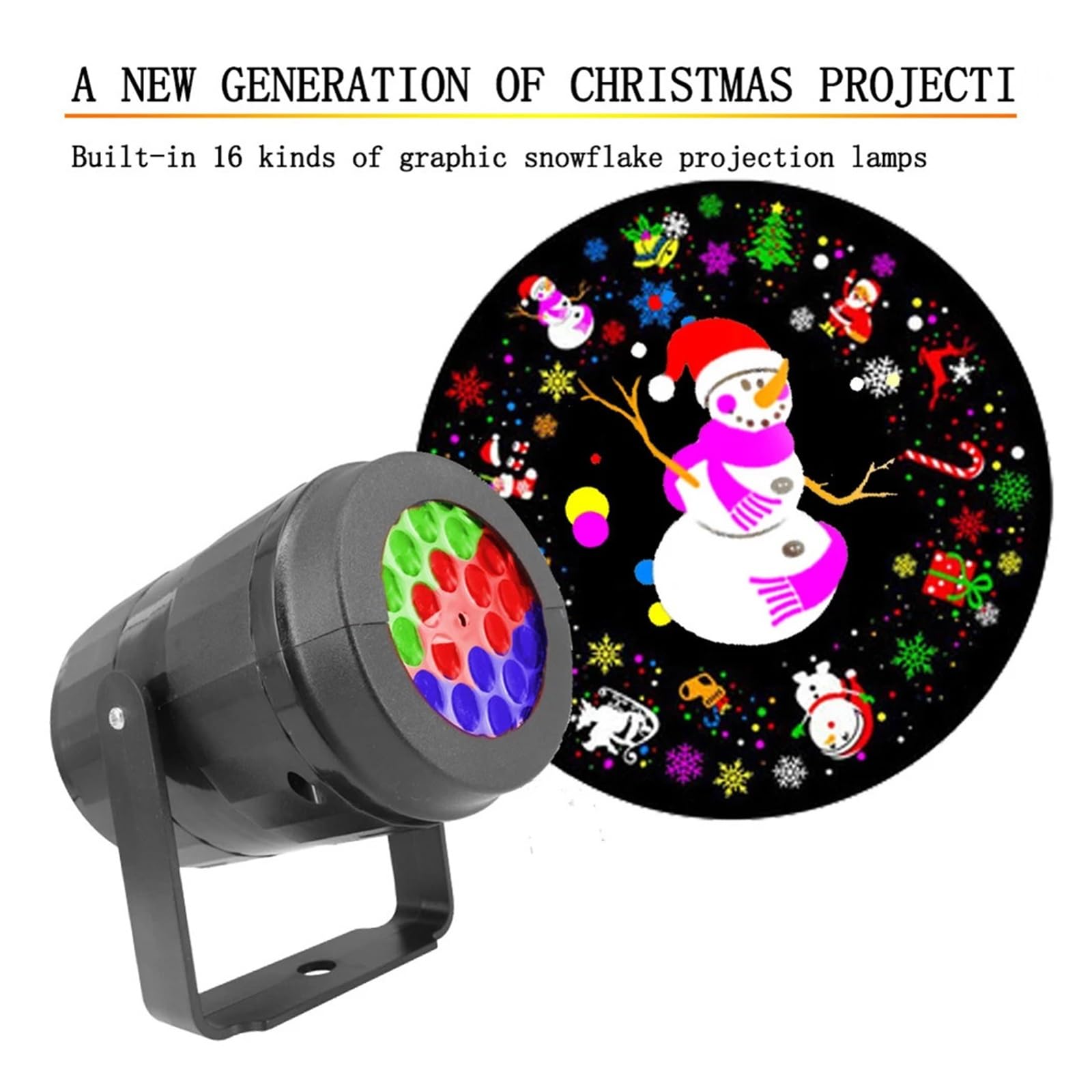 proiettore di luce, Lampada di Natale a LED girevole a 360° for interni ed esterni - Spettacolo luci