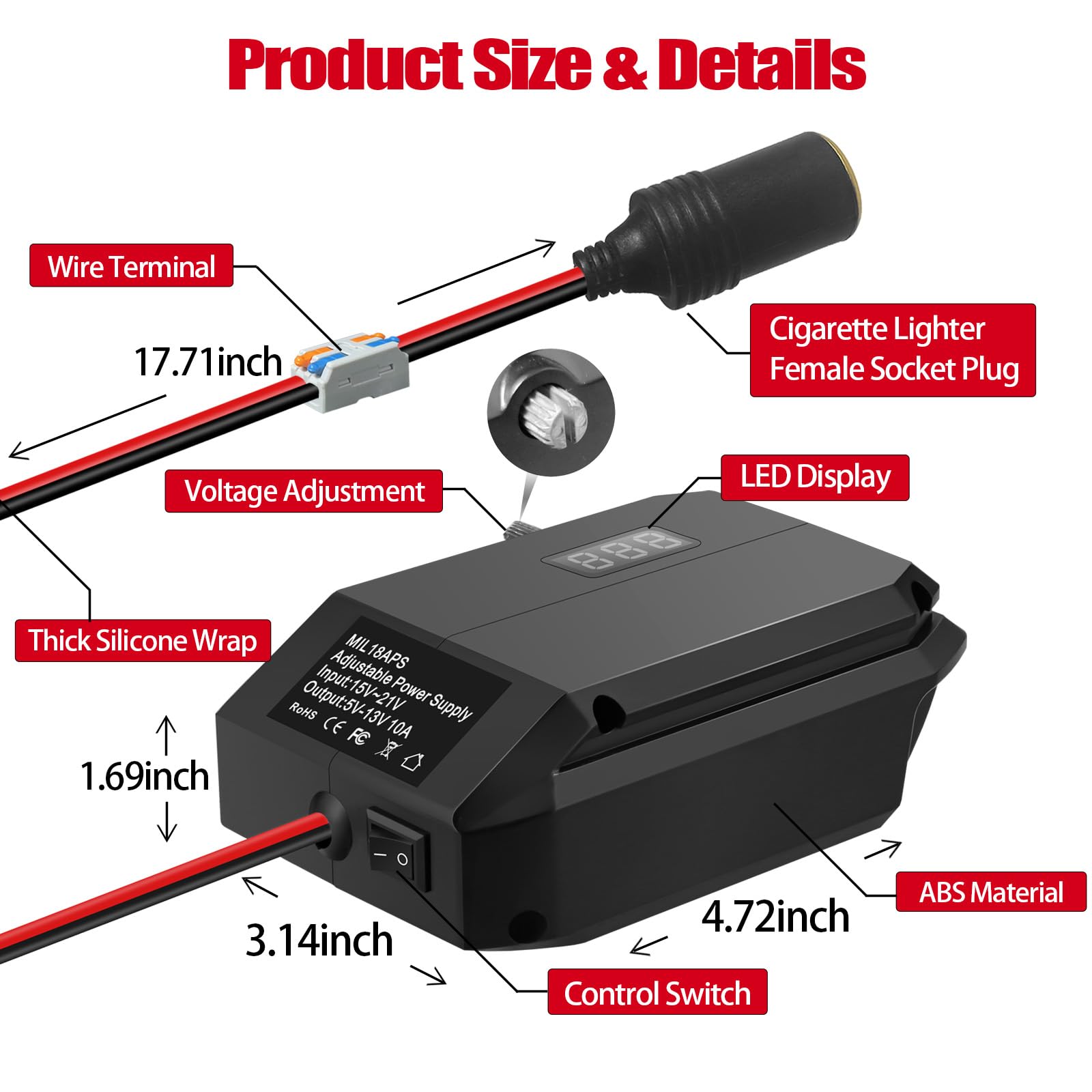 Milwaukee M18 BLCHTO-121 18V Li-ion accu ketting takel set (1x 12.0Ah accu) - 1 Ton - ONE-KEY