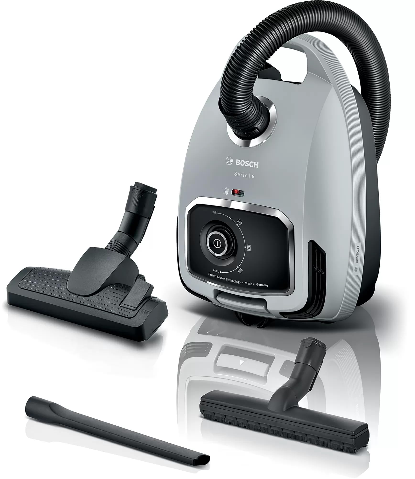 Bosch Serie 6 Staubsauger mit Beutel Grau BGL6X3001