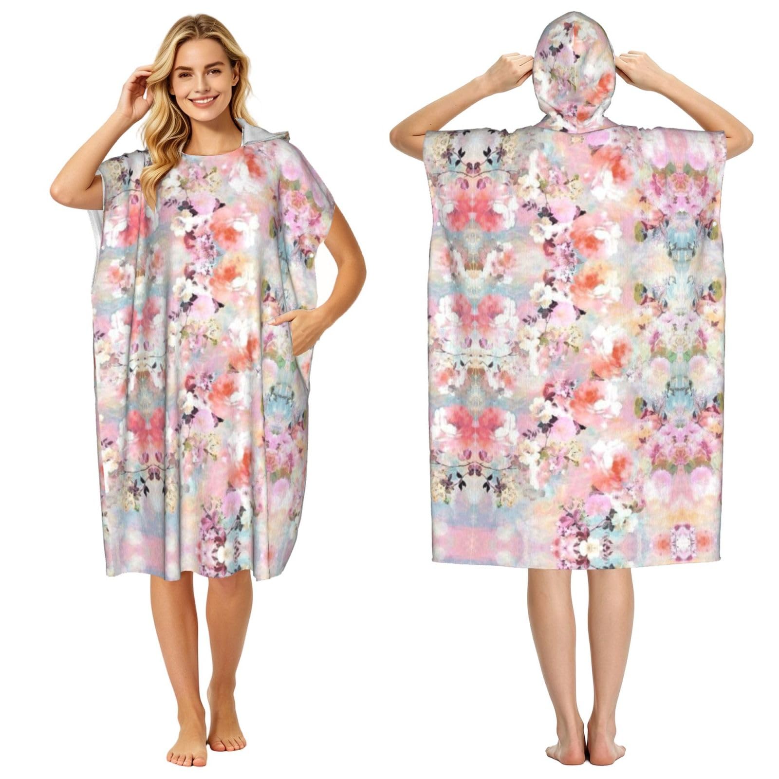 Poncho à langer d'été léger pour adulte pour la natation et le surf