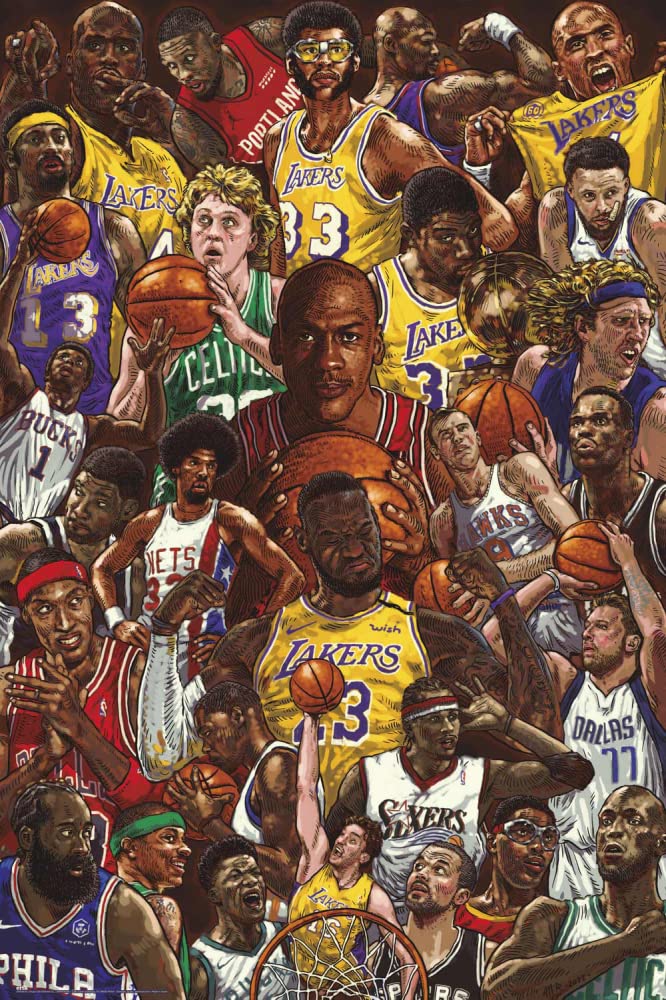 1art1 Basketball Poster Superstars Poster Picture 91 x 61 cm