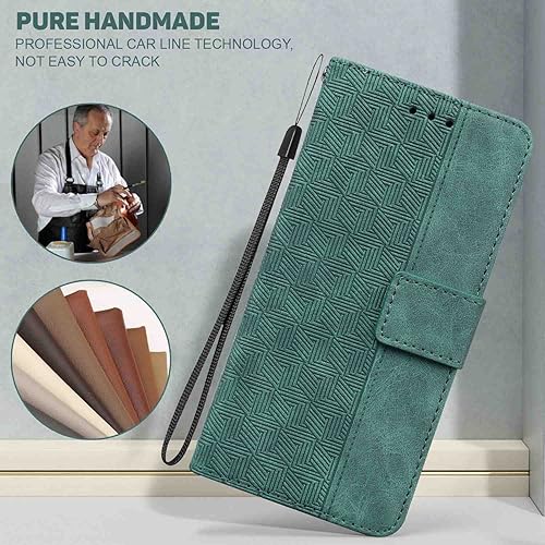 Miniatura 2 de Phone Cover Wallet Folio Case for XIAOMI REDMI K40, Premium PU Leather Slim Fit Cover for REDMI K40, 2 Card Slots, comfortable to carry, Green