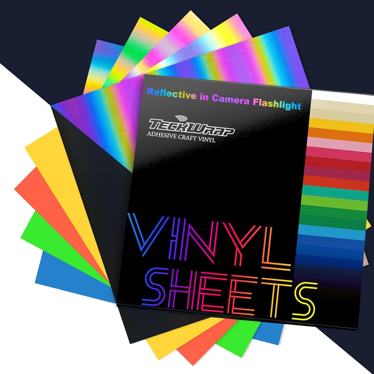 TECKWRAP Holographic Reflective Adhesive Vinyl Flashlight