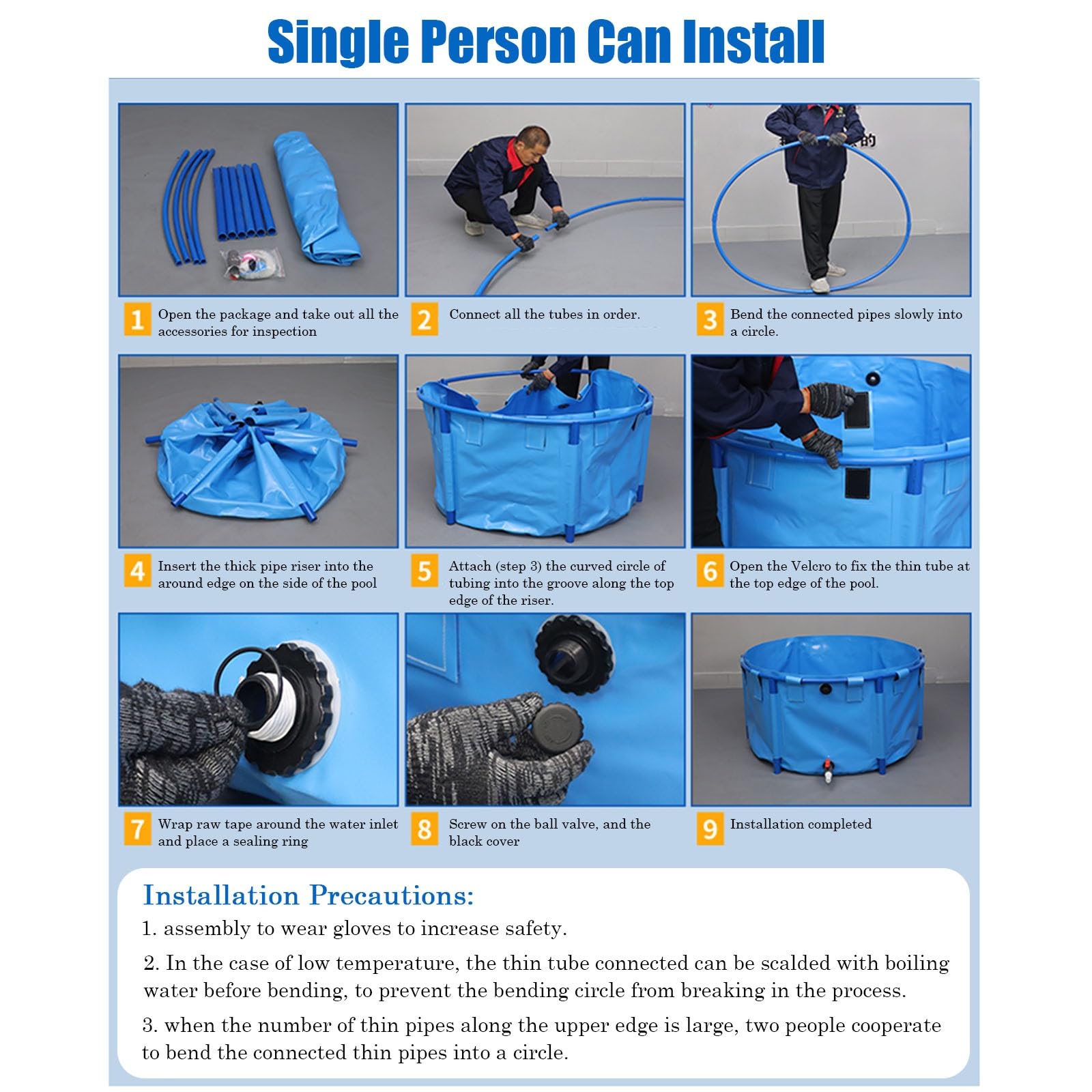Piscina Fuori Terra/Telaio Acciaio Piscina Per Bambini In Plastica Per Bambini 1-3/ Bambini 4-6-8-12 Anni, Piscine Pieghevoli Interne Esterne/Piscina Fuori Terra, Piscina Con Struttura Ovale(9600L/2