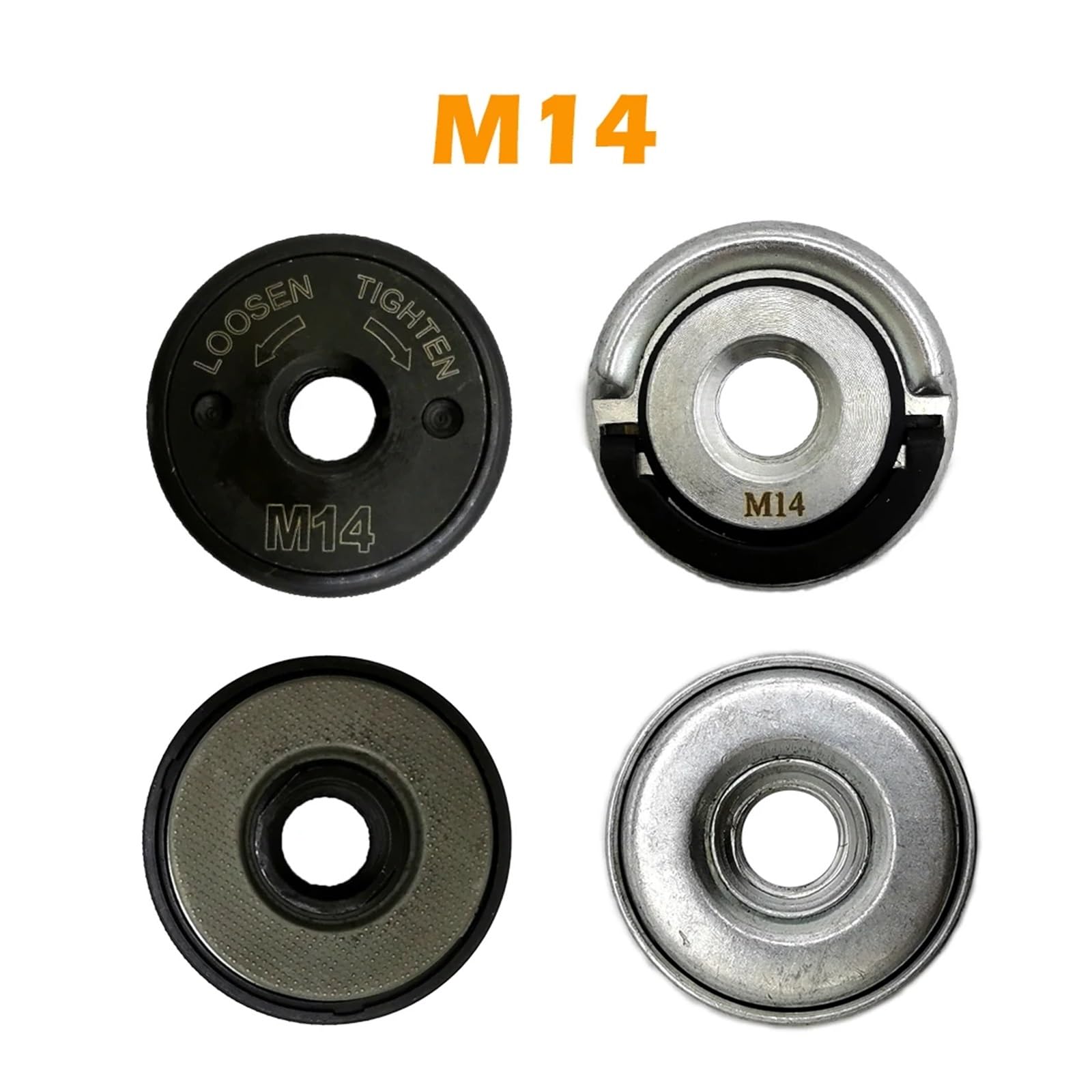 GYQAZSS Black Quick Flange Nut M14 Angle Grinder Release Locking Nut Pressing Plate Power Accessories Replacement Clamping Tool
