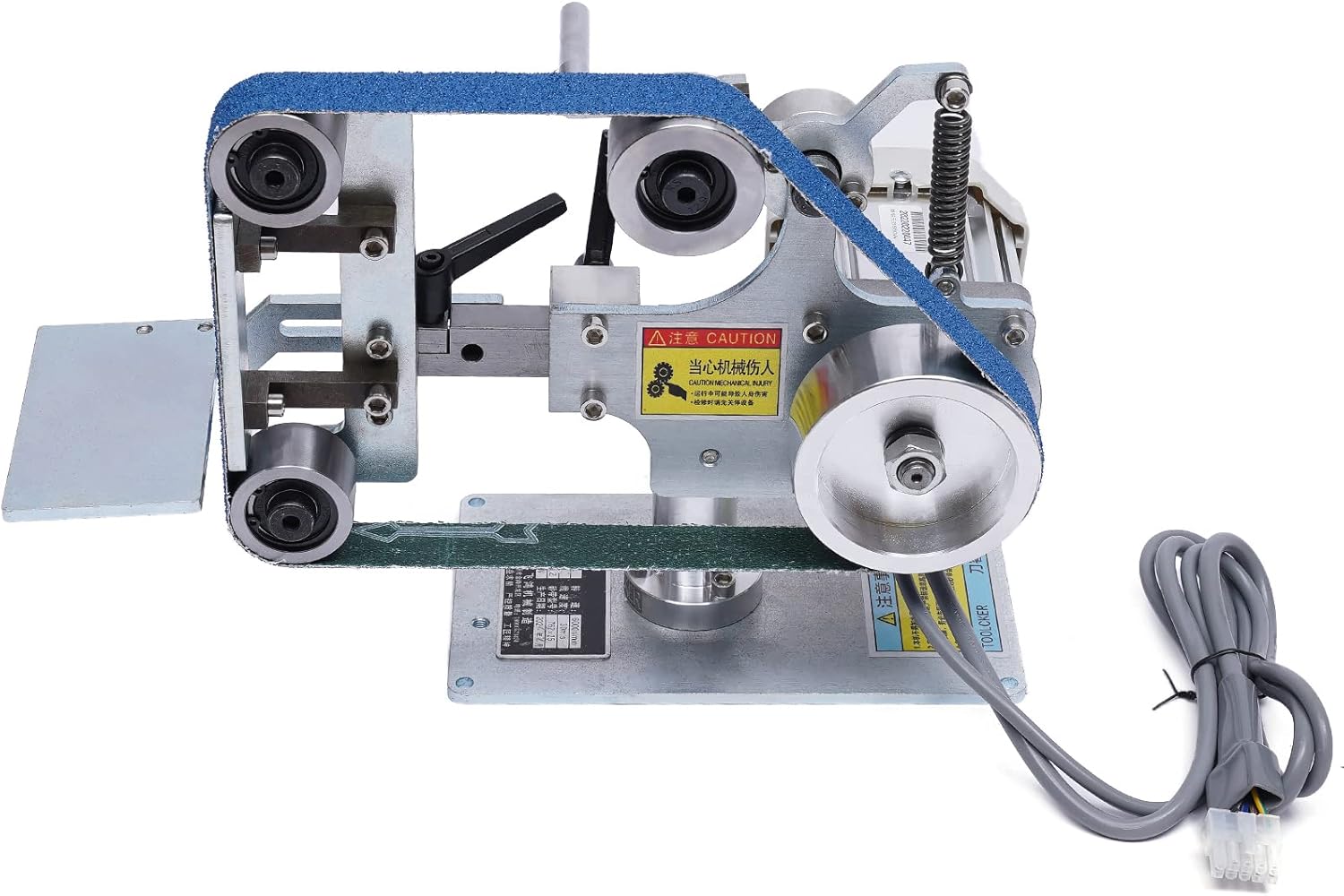 550W Abrasive Belt Machine 30'' x 1'' DIY Desktop Belt Sander Vertical Horizontal Belt Polisher Sharpener Grinder with Brushless Motor Fixed Angle Sharpening Polishing Machine (110V) US