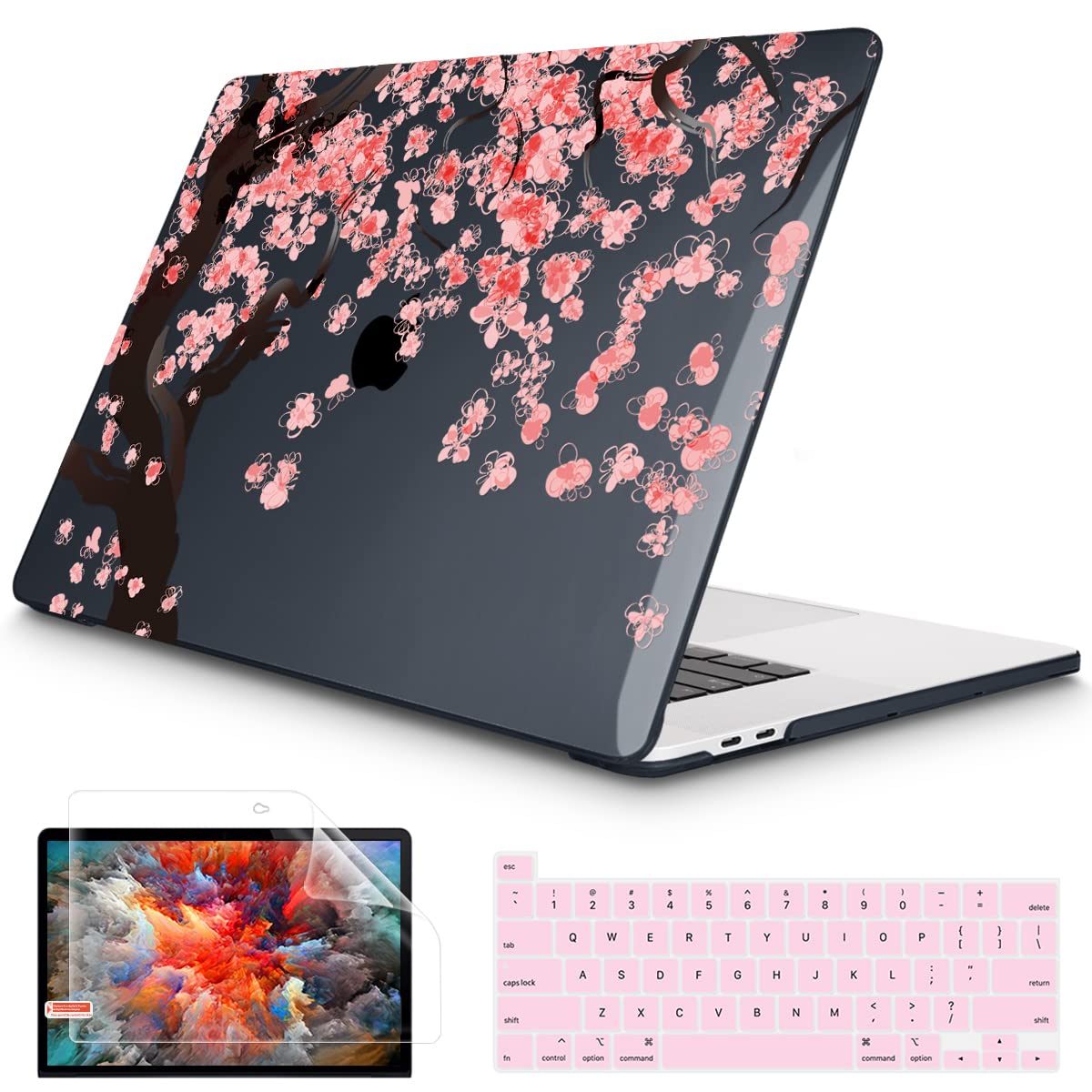 Amazon Com May Chen 相容於macbook Pro 13 吋保護套22 21 年發布型號a2338 M2 M1 251 2 塑膠硬殼 鍵盤保護套 適用於macbook Pro 33 0 帶觸控的公分