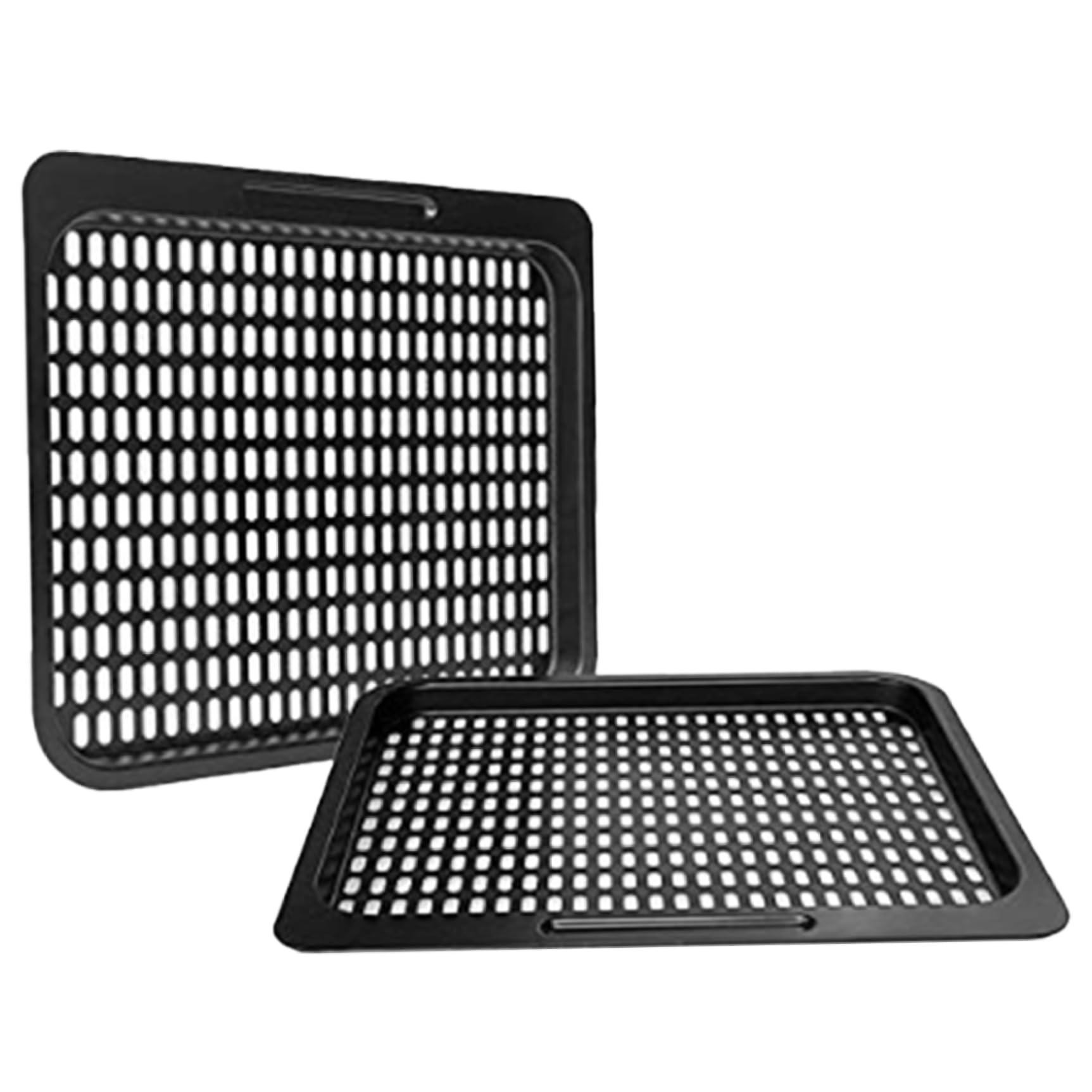 Wedhapy Air Fryer Rack Air Fryer Tray 2PCS Carbon Steel Cooking Trays for Oven Mesh Baking Rack Non-stick Dishwasher Safe Removable for Meat