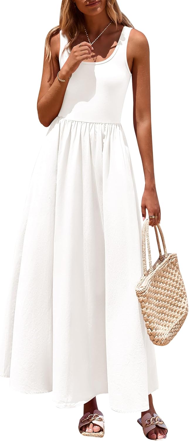 PrettyGarden Womens Summer Casual Long Maxi Dress with Pockets