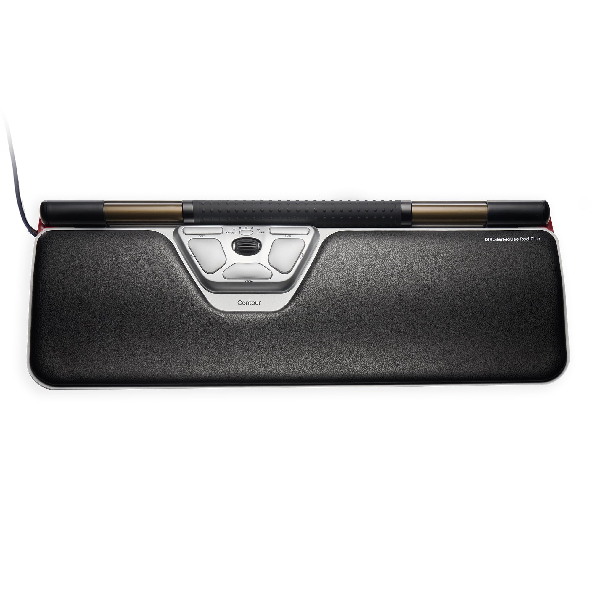Contour RollerMouse Red Ergonomische Maus erweiterter Handgelenkstütze Memory Schaum, Ideal für RSI Karpaltunnel, Beidhändige Verdrahtet Maus für PC, Mac & Laptop - Verdrahtet - Plüsch