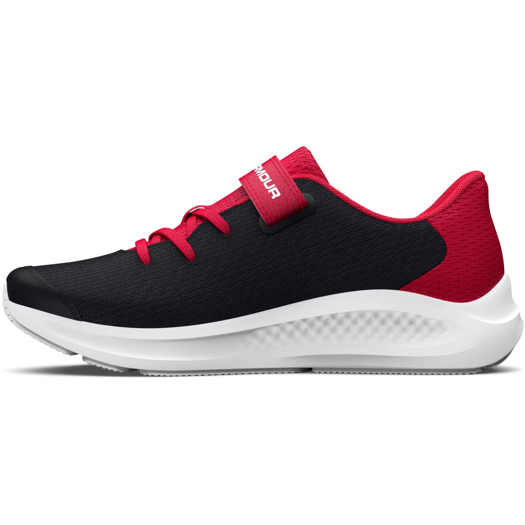Under Armour Dziecięce buty do biegania dla dzieci w wieku przedszkolnym Pursuit 3 z dużym logo