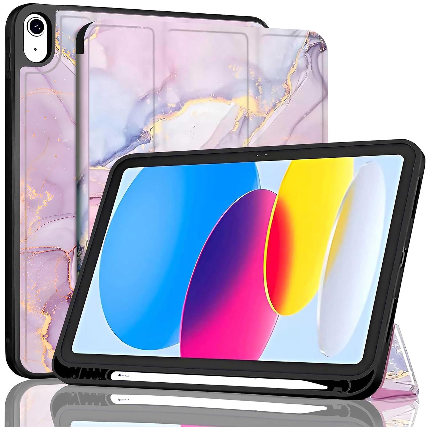 ProElite Smart Case for iPad (A16) 11th/10th Generation (2025/2022) [Auto Sleep/Wake Cover] [Left Side Pencil Holder] [Soft Flexible Case] Recoil Series - Black — Amazon image 17
