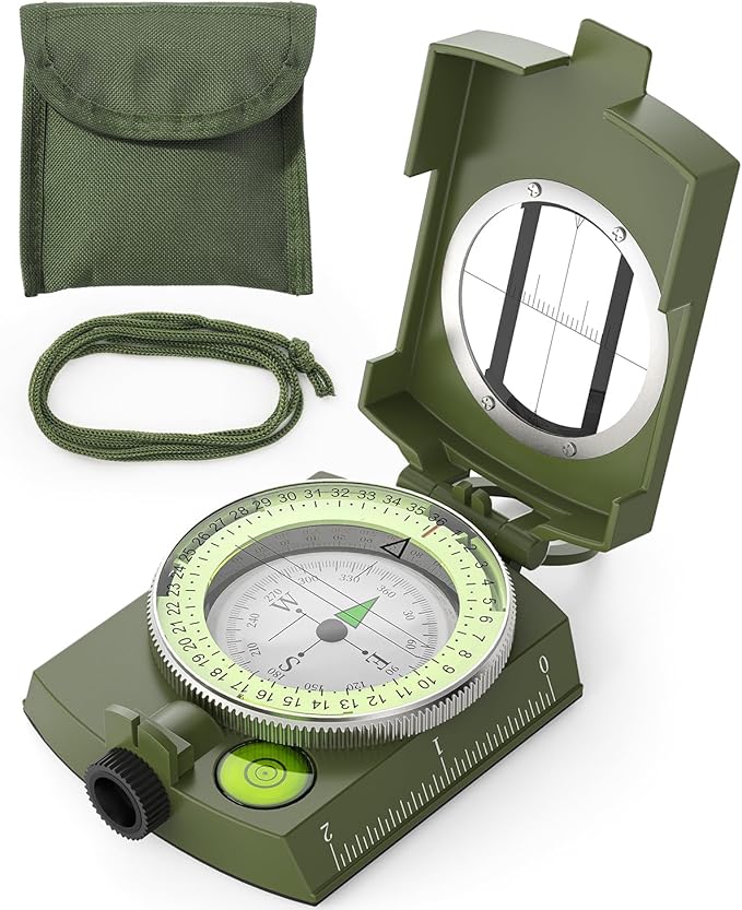 Brújula Sportneer Impermeable con Correa y Estuche para Camping miniatura 9