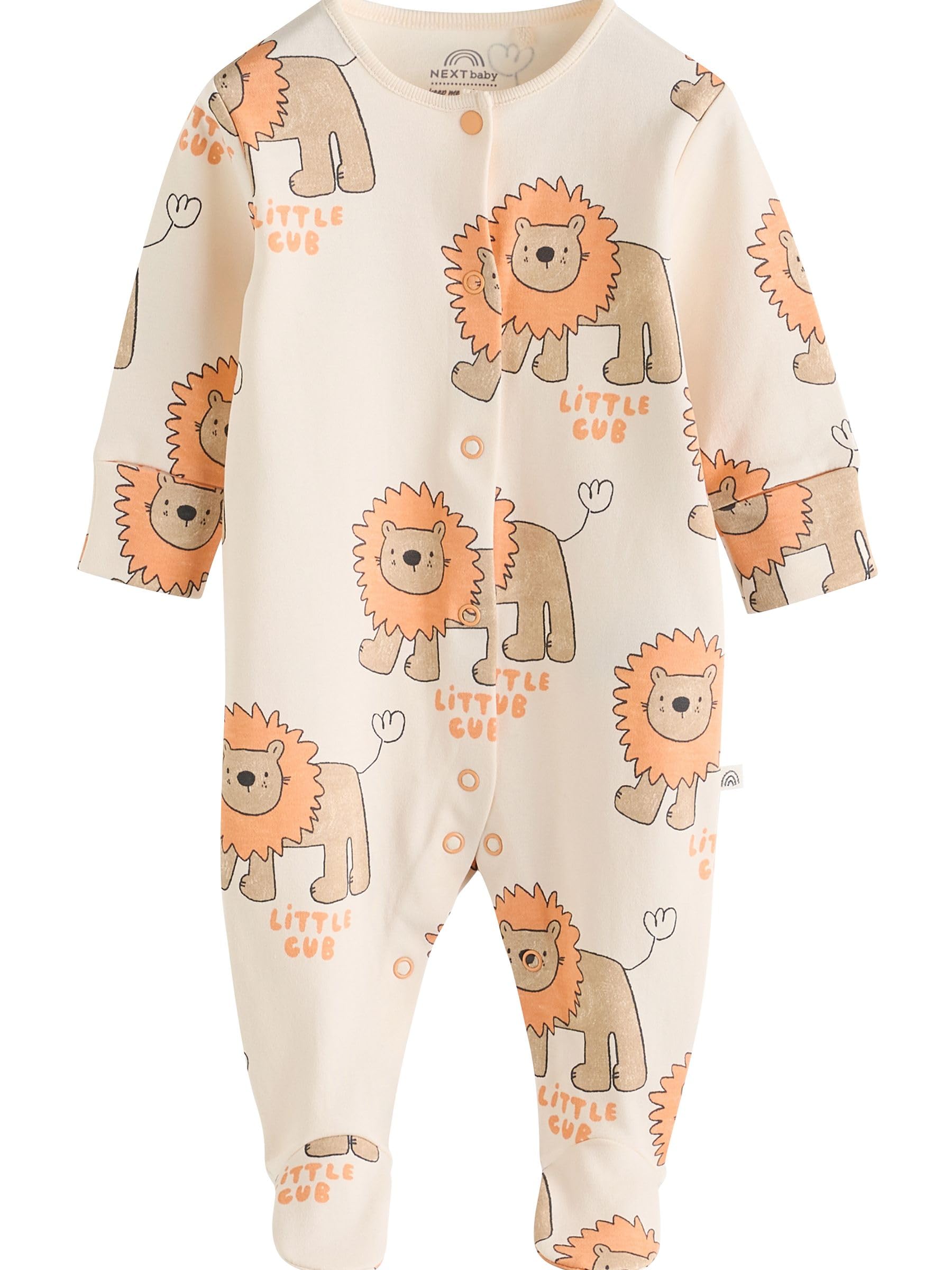 NEXT Bebés niño Pack de 4 Peleles con Animales 100% algodón para bebé