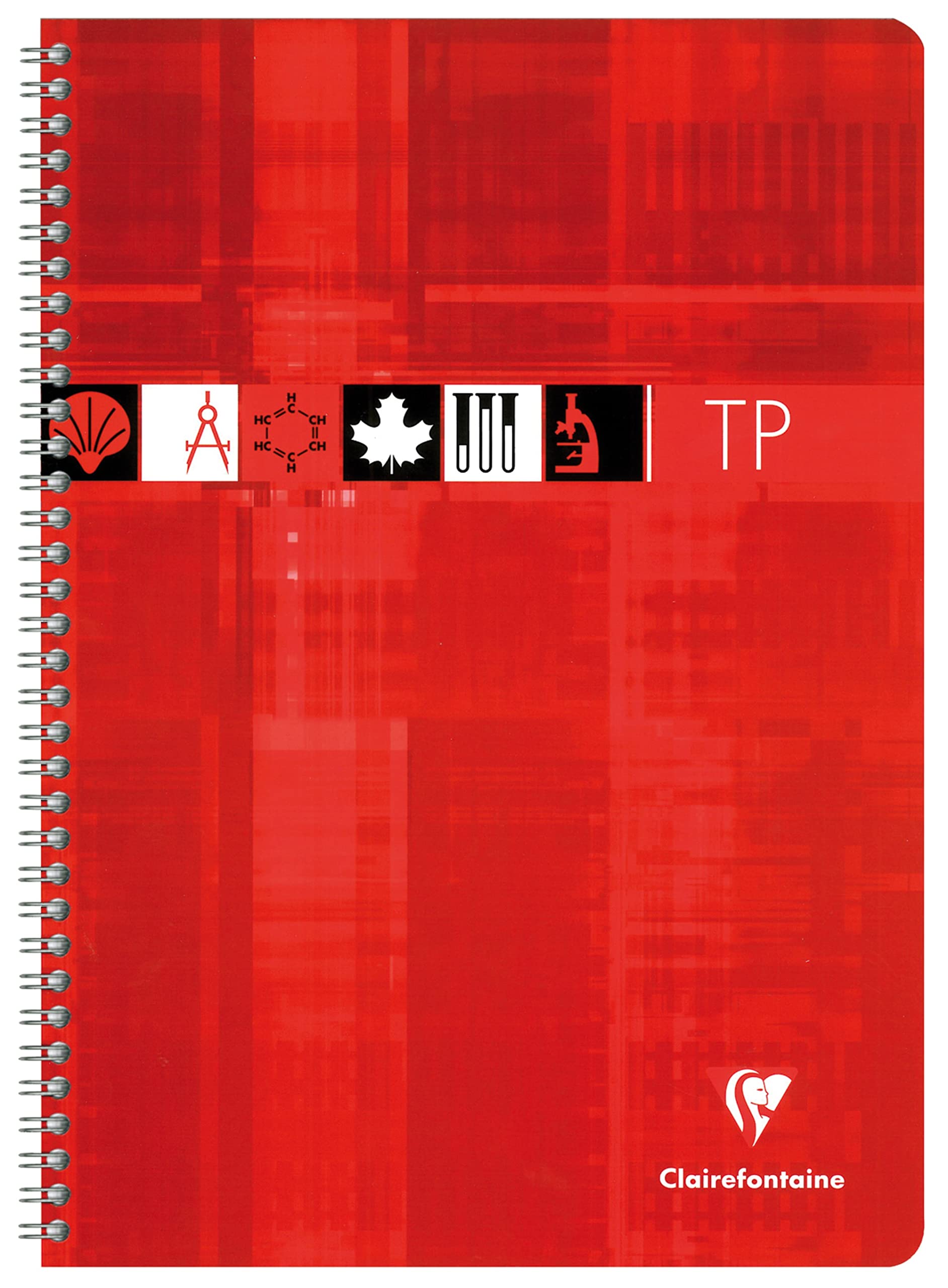Clairefontaine 8937C - Conf. 10 quaderno spirale A4 21x29,7 cm 80 p 90g