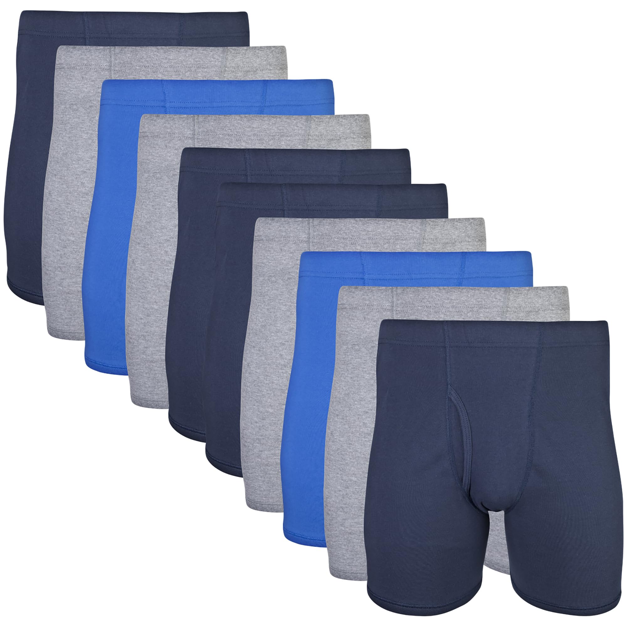 Gildan Mens Underwear Covered Waistband Boxer Briefs
