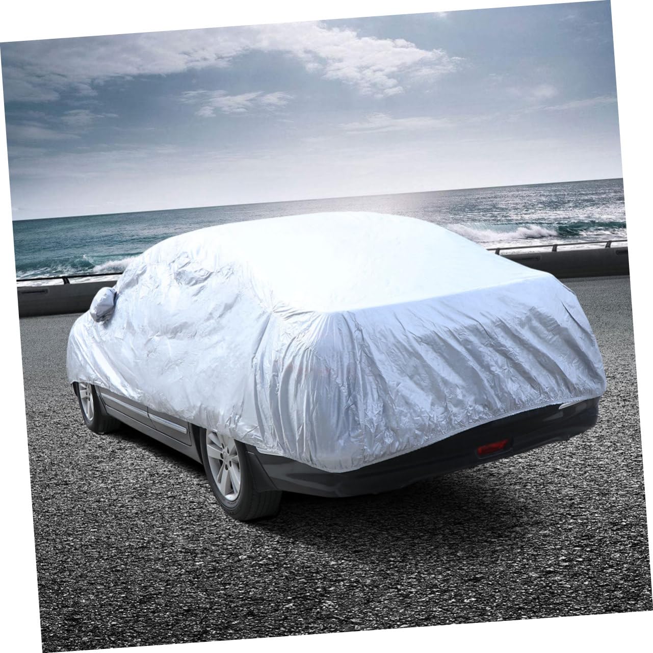 Mobestech Car Cover Sun Protection Dustproof Car Jacket Sun Shade Automotive Interior Protection Easy Wash Store s — view 4