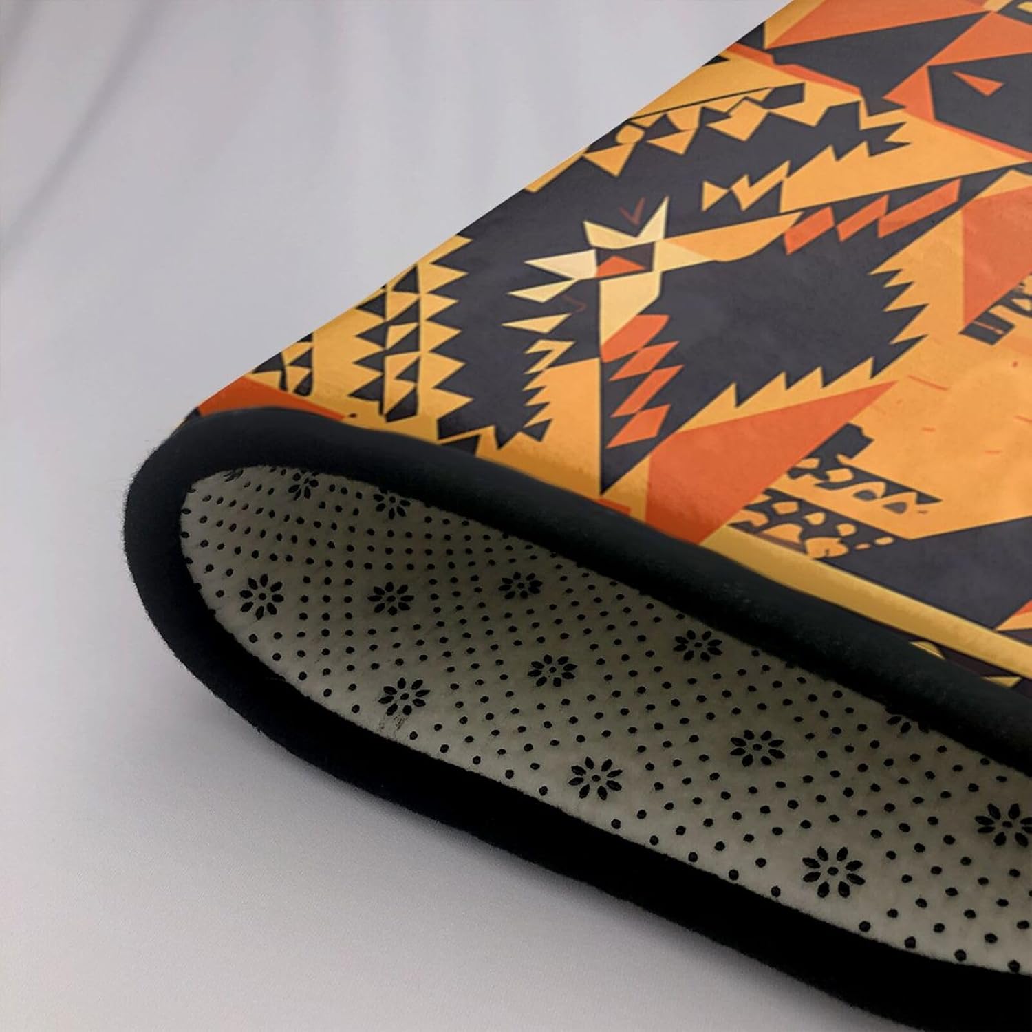 African Style Patchwork Printed Anti-Slip Floor mat Carpet Rug 72"x48" for Living Room Office Coffee Table Bed Balcony