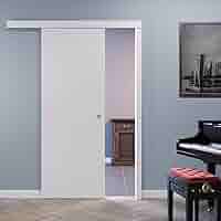 Porta Scorrevole Magical 1200 - Bianco, 90x230 Cm, Binario Invisibile, Apertura Reversibile, Con Maniglia - Foto 14