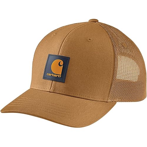 Carhartt Men's Rugged Flex Twill Mesh-Back Logo Patch Cap