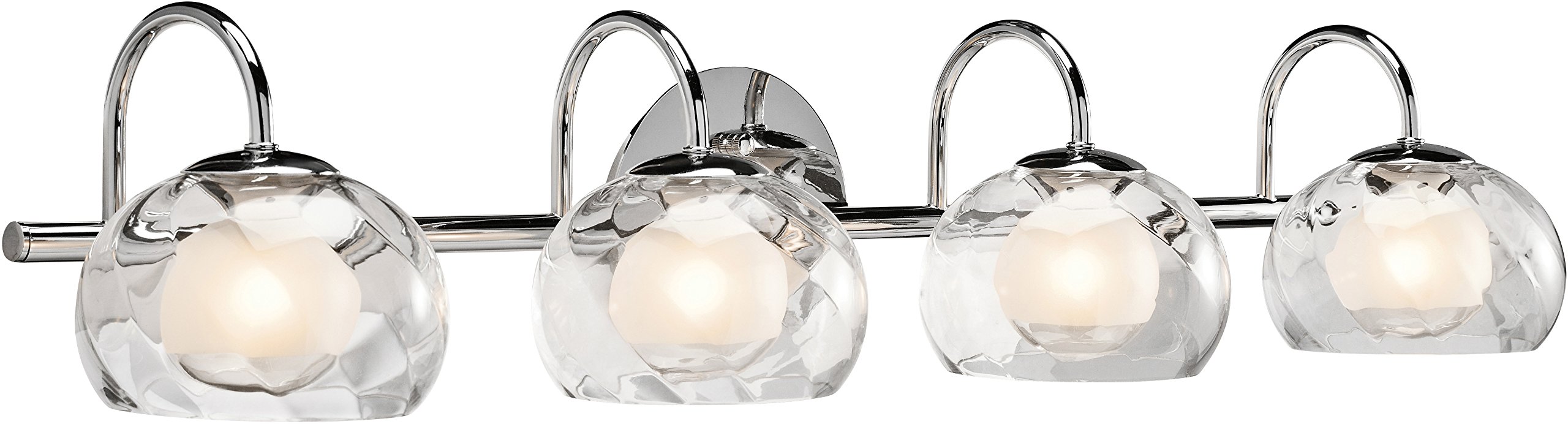 ELAN 83077 NIU Vanity Bath Wall, 4 Light 160 Total Watts, Chrome