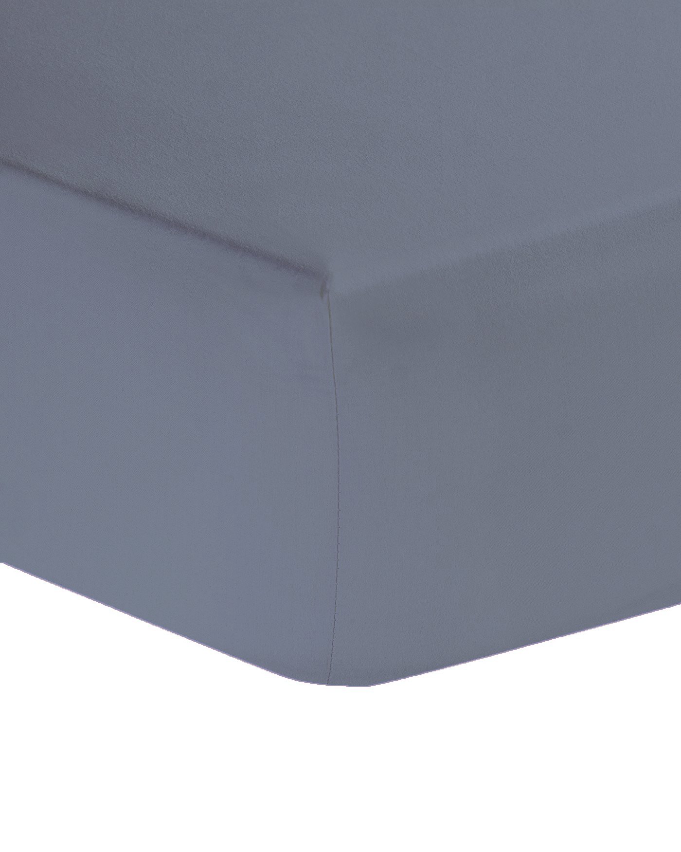 Amigozone Grey Extra Deep 40Cm Plain Non Iron Percale Polycotton 4Ft Small Double Fitted Sheet (4Ft Small Double, )