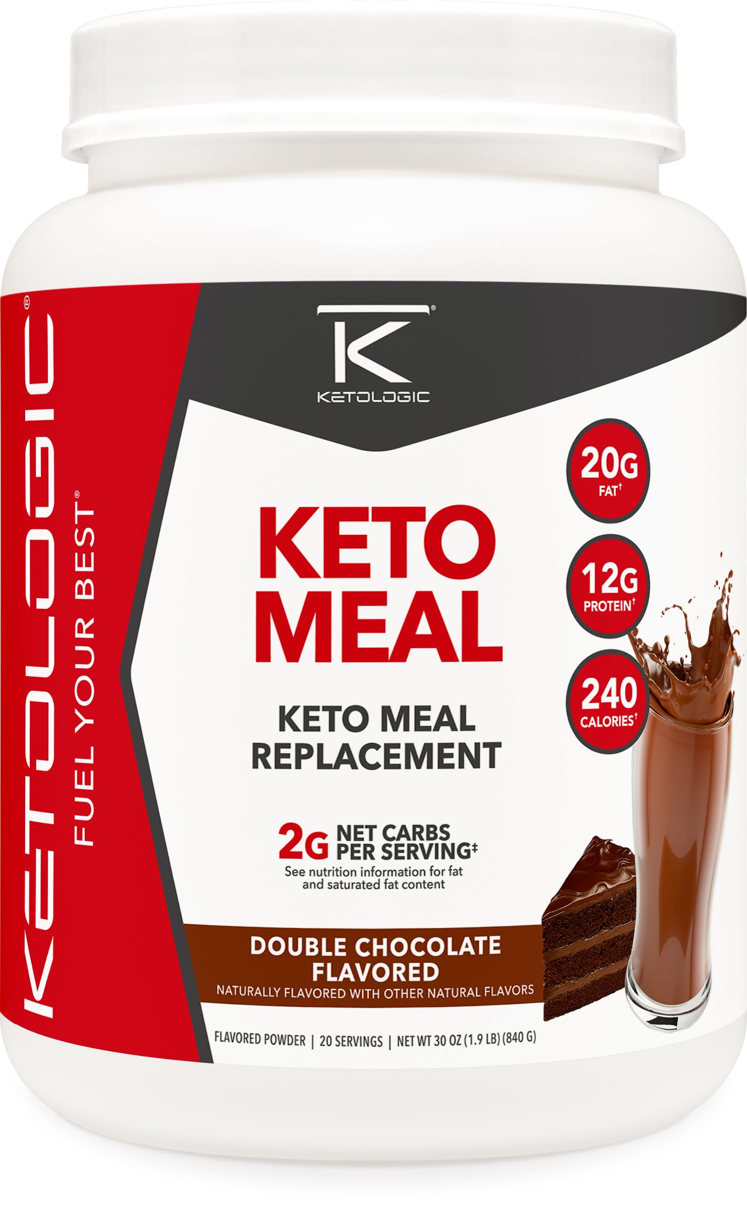 KetoLogic Keto Meal Replacement Shake Powder Chocolate