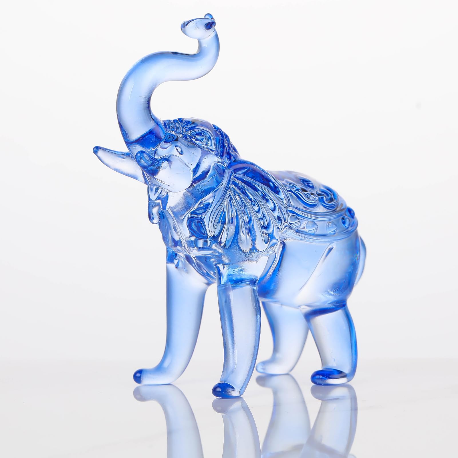 Amazon.com: Arikyrist Crystal Elephant Figurine, Glass