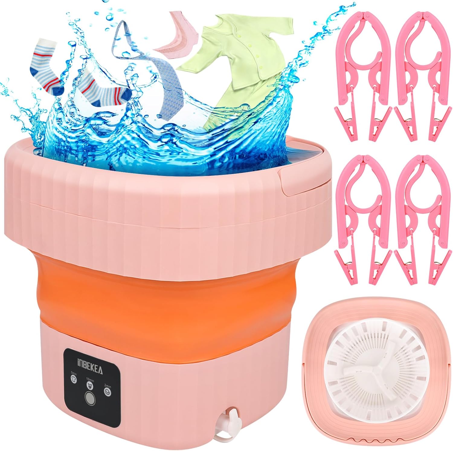 VAIPI Portable Washing Machine Mini Folding Washer and