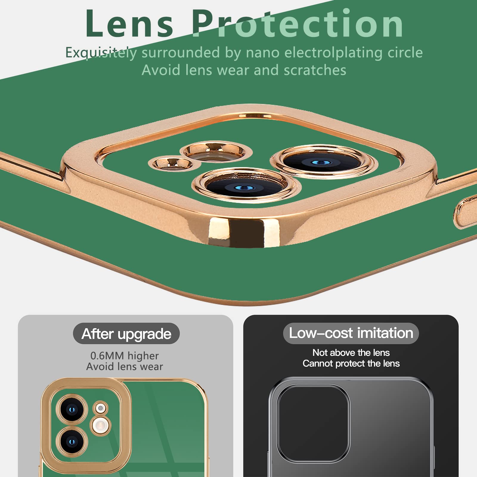 Amazon.com: Lafunda for iPhone 11 Case, Cute Slim Soft Silicone Shockproof Phone  Cover for Women Girls Anti-Scratch Camera Protective Luxury Pretty Plating  TPU Bumper Phone Case for iPhone 11 6.1 Inch, Green :