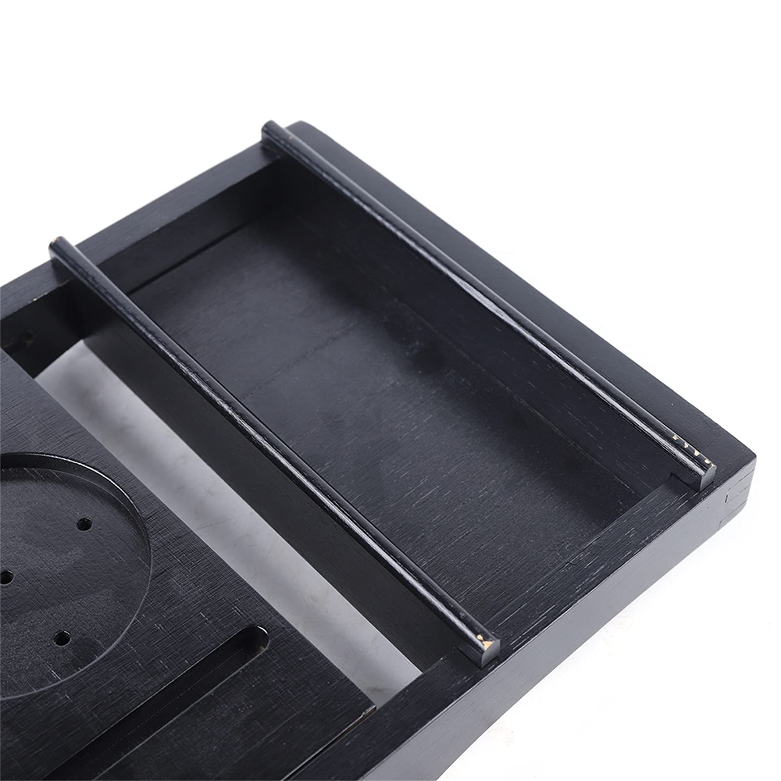 Bandeja para bañera de bambú, color negro, bandeja para bañera, tabla de bambú natural, extensible, 75 – 110 x 4,5 x 23 cm