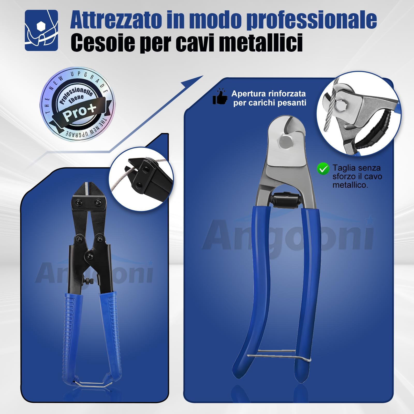 Angooni Set di fune in acciaio da 30 m, fune in acciaio inossidabile da 3 mm rinforzata, tenditore M5 in acciaio inossidabile, gancio a parete M5, fune in acciaio con occhielli, supporti per piante