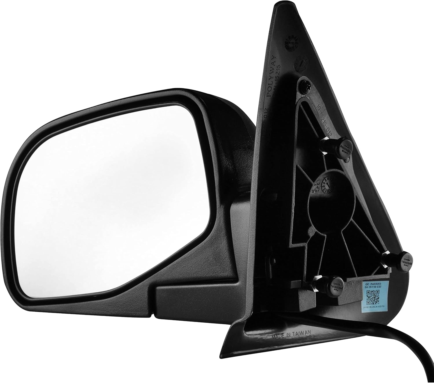Dependable Direct Driver Side Textured Side View Mirror Compatible with 1993-2005 Ford Ranger - Parts Link # FO1320206