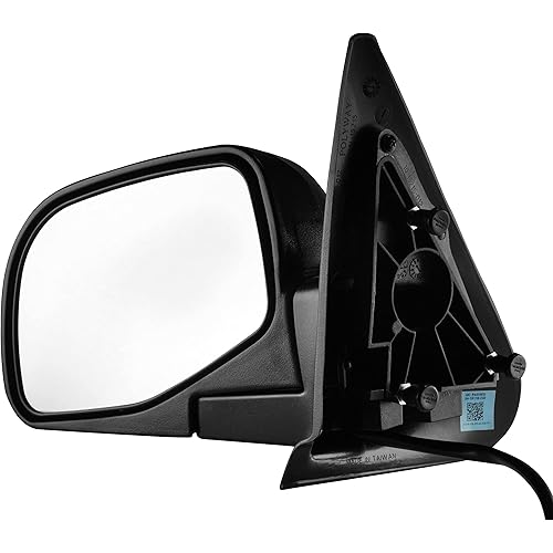 Dependable Direct Driver Side Textured Side View Mirror Compatible with 1993-2005 Ford Ranger - Parts Link # FO1320206