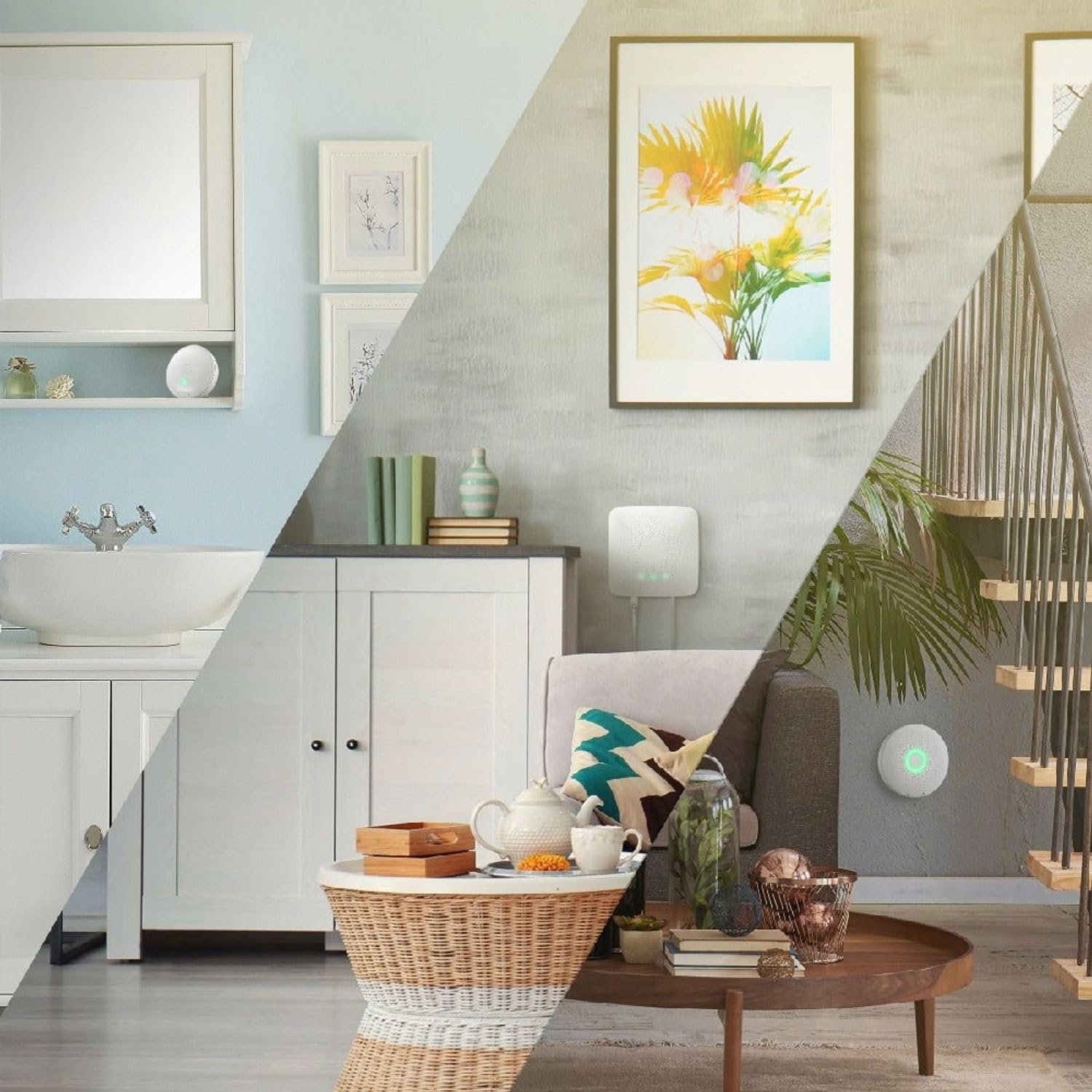Airthings House Kit, sistema di monitoraggio della qualità dell'aria interna e Radon, multi-room